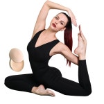 점프수트 요가복 필라테스복 올인원레깅스 플라이 바디 체육관 스포츠 패딩 하이 웨이스트 댄스 휘트니스 슈트 : 째니고고