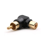 COMS(컴스) RCA 젠더(M/F)/G4176/꺽임/검정/연장젠더 : 이앤디몰