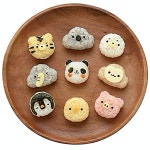 김자르기 김펀칭 유아 김밥 캐릭터 도시락 주먹밥 : 소품날