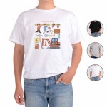 남여공용 근로자 건설현장 안전모 맞춤 디자인 반팔티 iAA1332 : 안스스토리