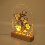 글라스데코 아크릴 무드등 만들기 조명 DIY 키트 꽃 도안 8종 : 아기자기우드