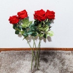 인테리어조화 인조식물 벽 조화 꽃 장식 레드장미조화꽃 : 픽처스그램9