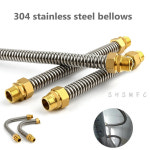 물호스 호스릴 1  3 개 12 34 1 bsp 구리 수나사 304 스테인레스 스틸 벨로우즈 온수 파이프 금속 호스 피팅 냉수 파이프 조인트 : 감성직구마켓