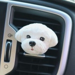 퍼피 말티즈 석고 방향제 선물 감성템 디퓨저 클립형 향기 송풍구 냄새제거 강아지 : 빛내는 사람들