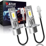 H3 LED 안개전구 Canbus 화이트 팬리스 할로겐 교체 헤드 Opel Astra G C B Corsa 80W 16000LM, : 진주국제무역