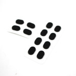 블랙 타원형코받침 자국방지패드 스폰지스티커 선글라스착용 10x5mm 4개 : 세모부