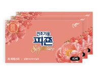 건조기용 섬유유연제 드라이시트 40매x3 (120매) 라피에스타 세탁건조기 의류건조기용 : KJF