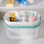 목욕바구니 블루그린 여성운동가방 수영가방 사각바구니 세면파우치 : 메리 메이커스