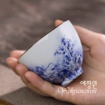 [다도 다기] 예향원 경덕진 청화도자기 천운룡 계심배 찻잔 80ml C-5398 : 예향원