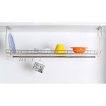 리빙 나이스 씽크선반 800 싱크대 상부장 부착식 선반 식기 건조대 그릇정리 : 씨알스픽