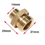 분무기호스 양수니플 8.5mmx8.5mm/ 5개 양쪽숫나사니플 H1496 : 오늘은 최고의 날