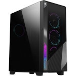 GIGABYTE AORUS C500 글래스 - 블랙 미드 타워 PC 게이밍 케이스, 강화 유리, USB Type-C, 4X ARBG 팬 포함(GB-AC500G ST) : 세화니팩토리