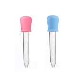 아기 식판 식기 실리콘 2pcs 5ml 의학 디스펜서 복용량 약 Dropper 유아 안전 PP 뷰렛 피더 애완 동물 액체 : 해피쇼핑7