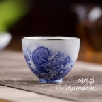 [다도 다기] 예향원 경덕진 청화도자기 천운룡 계심배 찻잔 80ml C-5398 : 예향원
