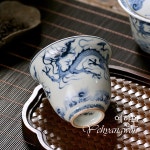 [다도 다기] 예향원 경덕진 청화도자기 천운룡 영당배 찻잔 90ml C-5399 : 예향원