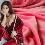 천 원단 부드러운 탄성 벨벳 와이드 만들기 바느질 색 스포츠 정장 드레스 디자인 벨로아 : 엘케이S