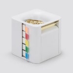 다용도메모큐브 인덱스 공부 GRAY 가정용품 라이트그레이 : 예쁜레브