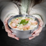 온더홈 이중스텐 그릇 2p세트(16cm) 국그릇 : 동자mall