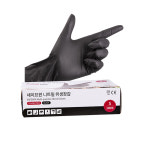비츄인 세이프원 니트릴장갑 S 블랙 일반형 위생장갑 : 더박스공구