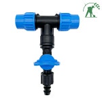 점적밸브+가정용 물호스 티자 T형 관수자재 연질관 : 청년 농자재