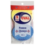 [5개] 셀루로즈 오발 스폰지2p (115x95)2118 천연펄프수세미 : 에이치와이비즈