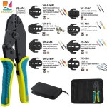 WOZOBUY VK-40J 열 수축 크림핑 도구, 페룰 와이어 엔드, 오픈 배럴, 절연 및 PV 컨넥터용 다양한 조 : 케이세븐홀딩스