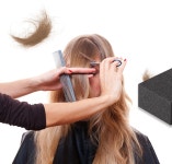 미용실 스펀지 얼굴 머리카락 털이개 미용재료 스폰지 100개 : 메리트샵