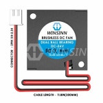 WINSINN 3010 송풍기 DC 5V 12V 유압 듀얼 볼 베어링, 브러시리스 냉각 터빈 터보, x 핀 : 케이세븐홀딩스
