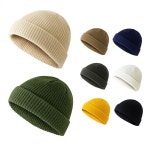 [5개] 비니 모자 니트 커플 DD-12577 숏비니 남자 여자 : 에이치와이비즈