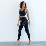 요가복세트 여성 앙상블 요가 룰루 피트니스 운동복 누드 체육관 세트 : 200