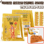 특허받은 골드 인삼 패드 한방파스 건강 인삼패드 250매 한일찜질팩 세트 : 젤좋아