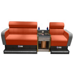 당구장 소파 체어 관람석 휴게소 라운지체어 홀의자 펍 심플 벤치 사이드테이블 2인용 : 구매를부탁해