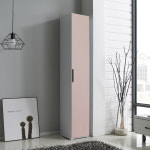 도어 틈새 수납장 300 슬림 폭좁은 얇은 심플한 키큰 높은 선반장 옷장 주방 베란다 : 포어리프