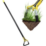 SANDEOGO Garden Hoe Tool ，54인치 정원용 제초도구 휴대용 제초용 갈퀴 식재 채소 농장 전통적인 강철 소광 단조 공정을 위한 날카로운... 