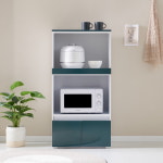 렌지대 수납장 600 전자렌지 밥통 밥솥 에어프라이어 슬라이딩 레일 선반 장 주방 정리장 : 포어리프