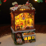 DIY미니어처 크리스마스 인형뽑기 하우스 : 청년토이