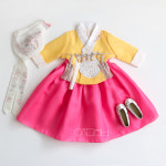 연아 노랑/진달래 키즈 여아한복 명절 유치원 : 우자매한복