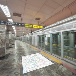 2025년 최신 서울 지하철 지도 노선도 바닥 스티커 : 아스팔트아트