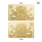 풍수 행운 황금 금속 카드 만다린 오리 리더쉽 부적 증대 금 탈리스만 공예 선물 기념품 개 : 베베망고