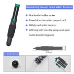펌프 솔더 빨판 흡입 납땜 다리미 주석, 내화성 진공 366D 플라스틱 강력한 제거 핸드 용접 도구 : 삼한 인터내셔널