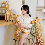 기린인형 봉제 애착인형 50cm 소품 장식 스튜디오 동물 귀여운 대형 인테리어 큰 쿠션 : 모아메리