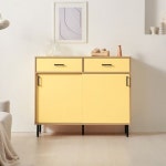 GZ2263 슬라이딩 2서랍 수납장 1200 1color : 라미네 마켓
