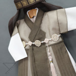 H5692 반팔 동다리 브라운 남아 아동한복(1-8세) : 한설한복