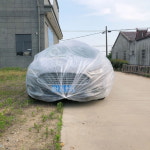 차량 비닐 커버 승용형 덮개 자동차커버 일회용 차비닐 오염 먼지 : 비앤채