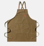 1+1 예쁜 캔버스 앞치마 5컬러 신혼 신혼부부 바리스타 카페 화방 공방 네일샵 미용실 미술 어린이집 집들이 주머니 : 만월장