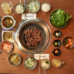 [조박집]마포 원조 돼지갈비 맛집 택배 100% 국내산 냉장 양념목살 600g+열무얼갈이김치 set : 조박집