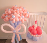 산리오 생일 풍선 세트 완제품 배송 : 홍선생풍선아트