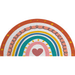 무지개 반달 디자인 코일 현관매트 발매트 5size : 도레미상점