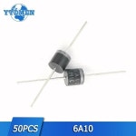 50S 6A10 다이오드 정류기 트 1000V 6A DIP  리드 실리콘 키트  부품 : 베스트프로젝트