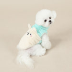 강아지 후리스 조끼 겨울 실내 방한옷 폴라베어 플리스 집업 민트 : 와일리캣